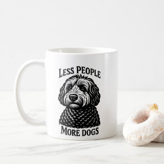 Caneca De Café Less People More Dogs Mug - Golden Doodle