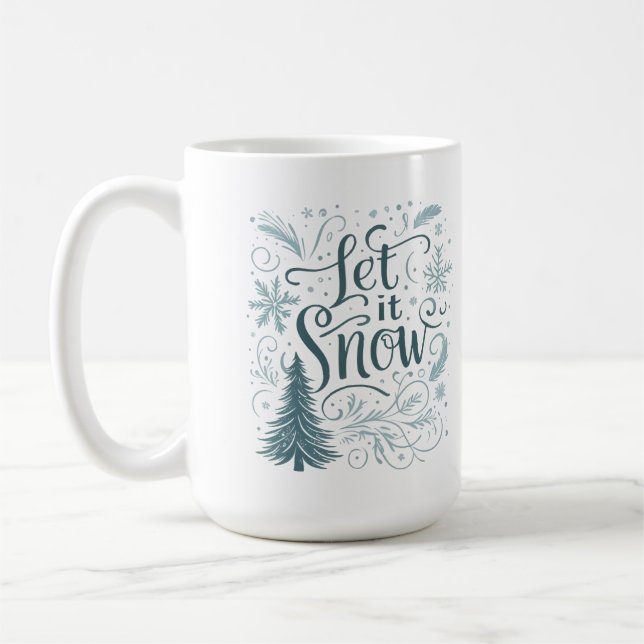 Caneca De Café Let it snow  (Esquerda)