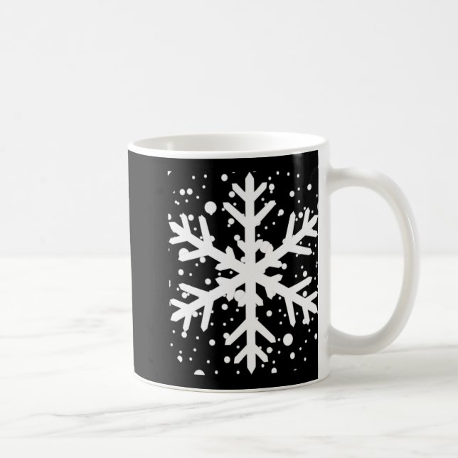 Caneca De Café Let It Snow One Big Snowflake T Shirt  (Direita)