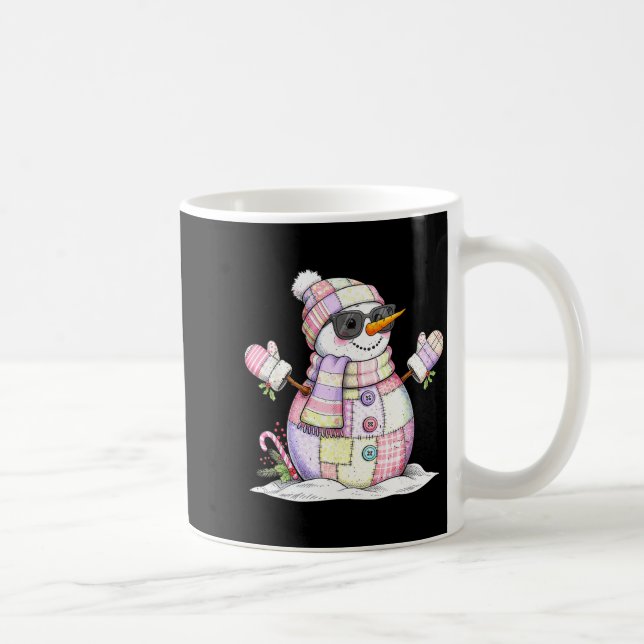 Caneca De Café Let’s Chill Snowman Christmas Coffee Cute Holiday  (Direita)