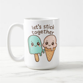 Caneca De Café Let’s Stick Together
