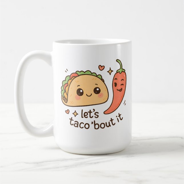 Caneca De Café Let’s Taco ‘Bout It (Esquerda)