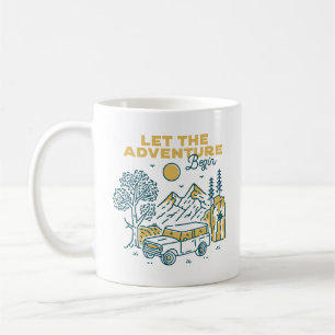 Caneca De Café Let the Adventure Begin