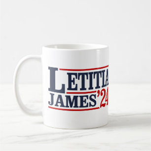 Caneca De Café Letitia James 2024