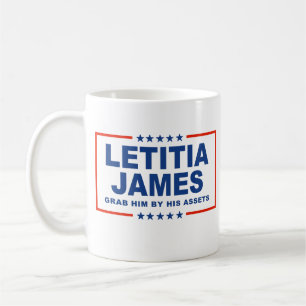 Caneca De Café Letitia James - Agarre-o pelos seus bens