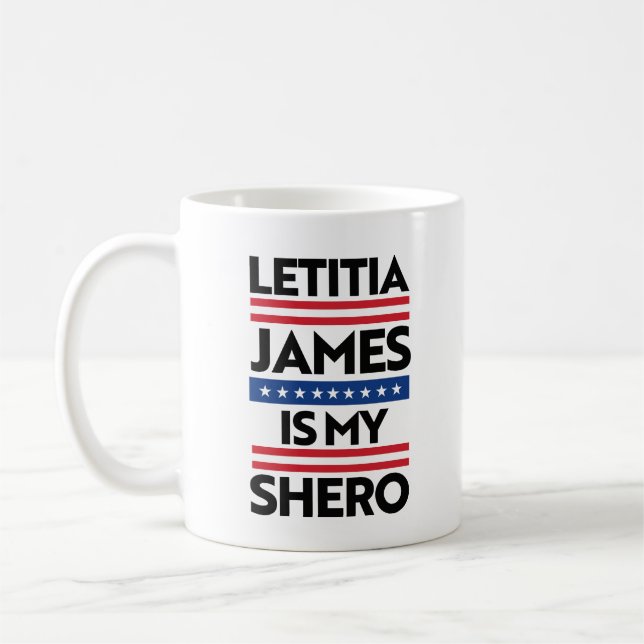 Caneca De Café Letitia James é meu Shero (Esquerda)