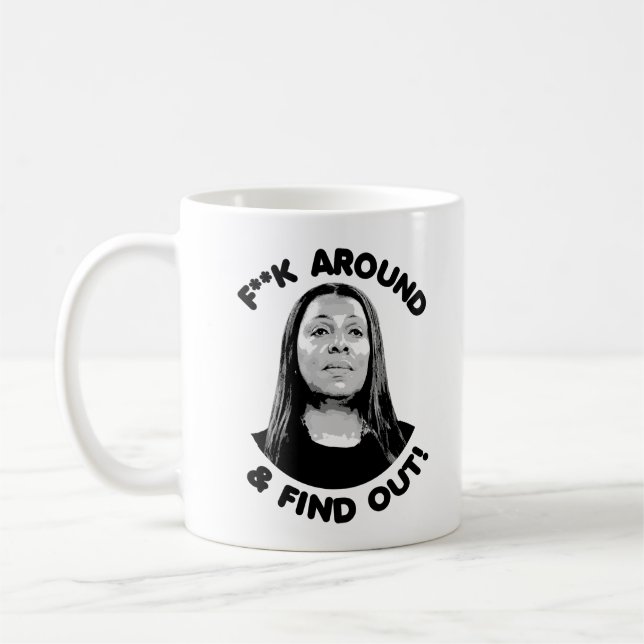 Caneca De Café Letitia James - F e Descubra (Esquerda)