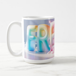 Caneca De Café Letra 3D Fresca de Mug