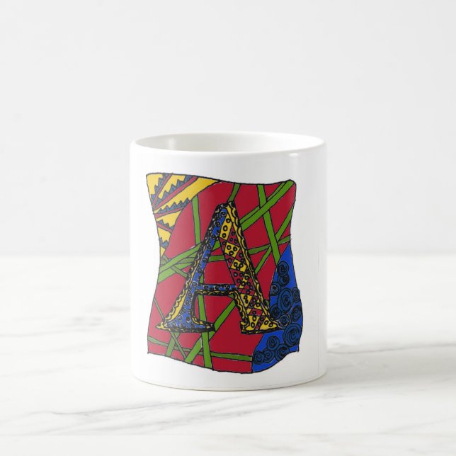 Caneca De Café Letra "A" (Centro)