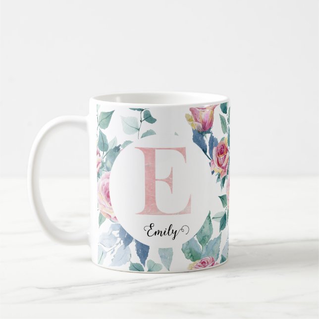 Caneca De Café Letra aquosa E (Esquerda)