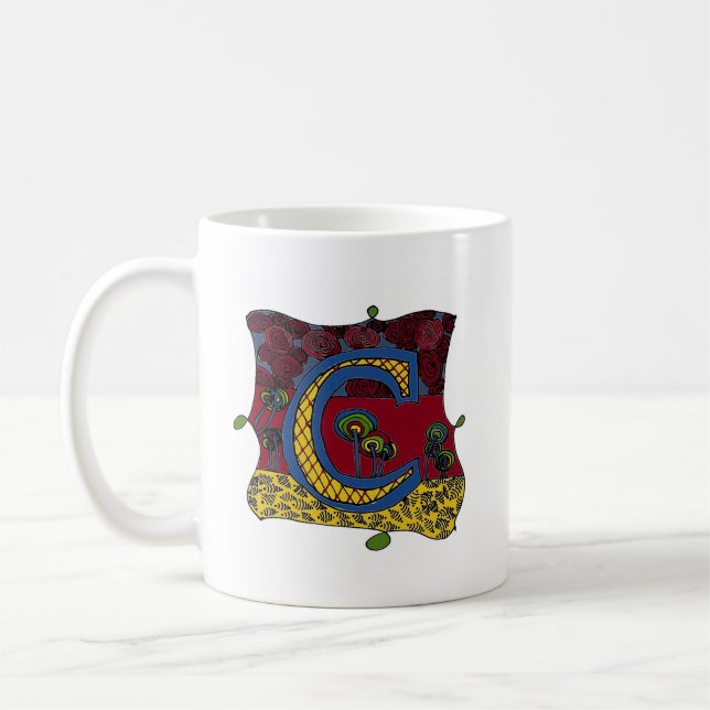 Caneca De Café Letra C Mug (Esquerda)