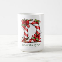 Letra D de Alfabeto de Bastão de Natal 15 oz