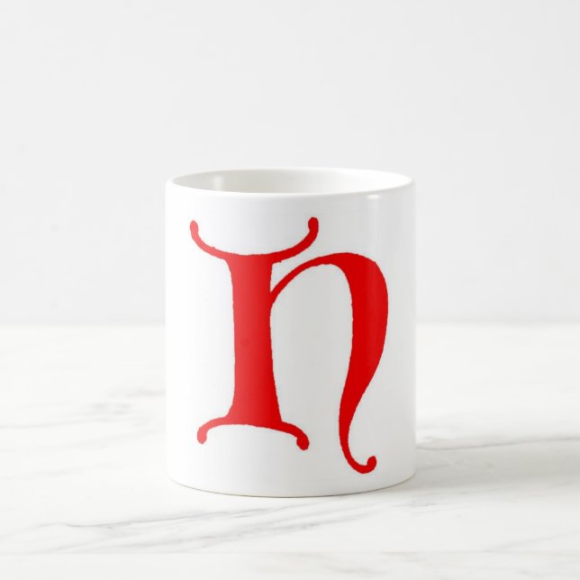 Caneca De Café Letra H Mug (Centro)