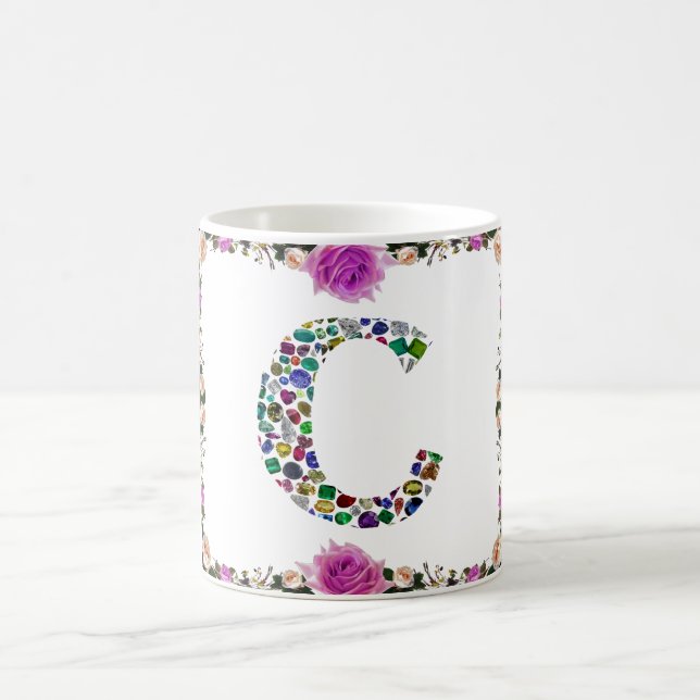 Caneca De Café Letra inicial C (Centro)