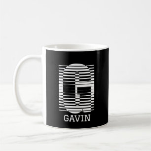 CANECA DE CAFÉ LETRA INICIAL G - NOME ALFABETO G