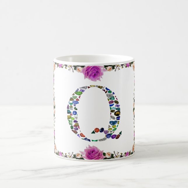 Caneca De Café Letra inicial Q (Centro)