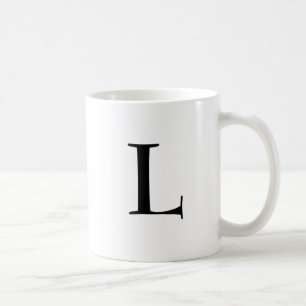 Caneca De Café "Letra L "