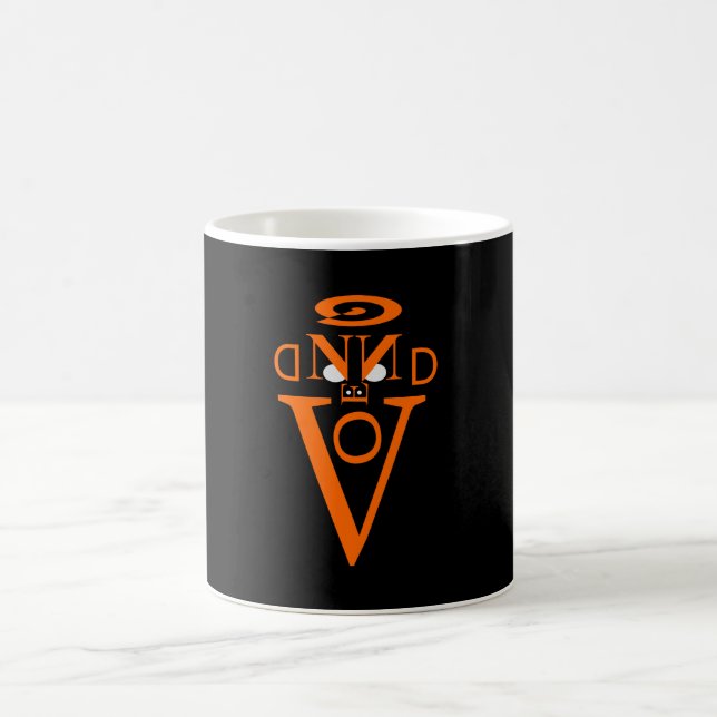 Caneca De Café Letra laranja Face Mug (Centro)