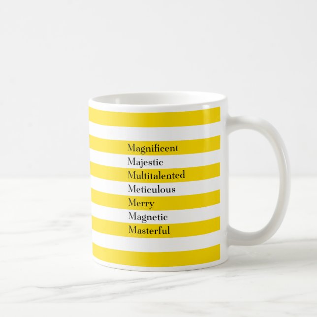 Caneca De Café Letra M Mup (Direita)