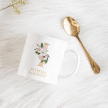 Caneca De Café Letra Moderna Dourada Watercolor I | Monograma<br><div class="desc">Letra Moderna Dourada Watercolor I | Monograma</div>