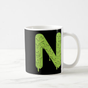 Caneca De Café Letra N Iniciais de Alfabeto Meninos De Figurino D