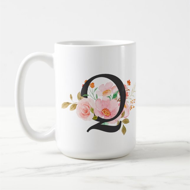 Caneca De Café Letra Q (Esquerda)