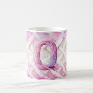 Caneca De Café Letra Quente Púrpura Cor-de-rosa Quente Q