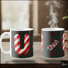 Caneca De Café Letra U de Natal em Listras de Cana-de-Açúcar Bril