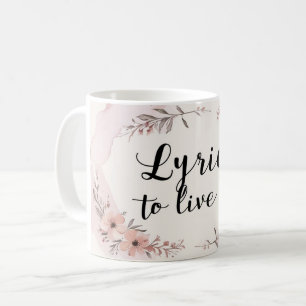 Caneca De Café Letras Para Viver