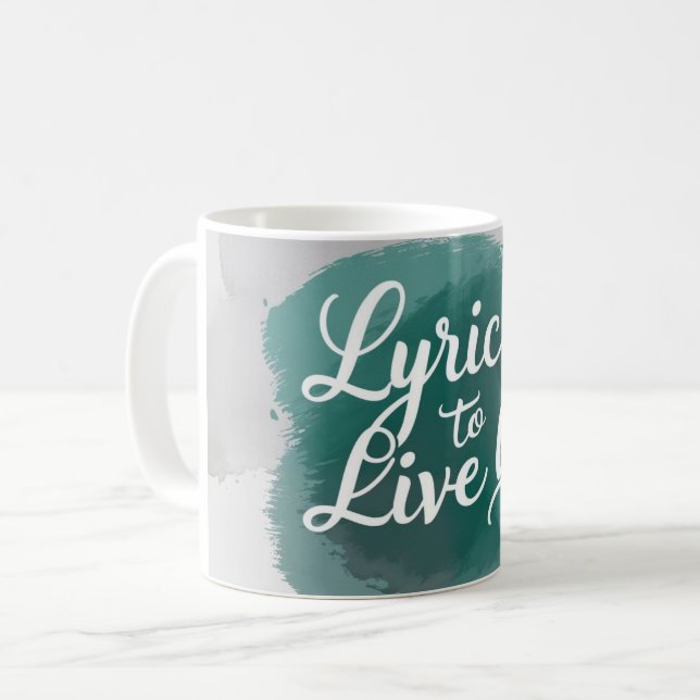 Caneca De Café Letras Para Viver 2 (Frente Esquerda)
