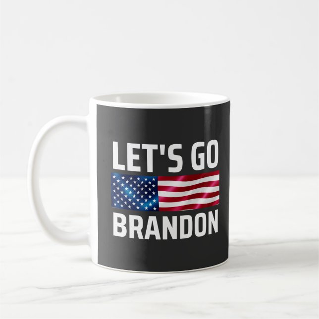 Caneca De Café lets go brandon lets go brandon (Esquerda)
