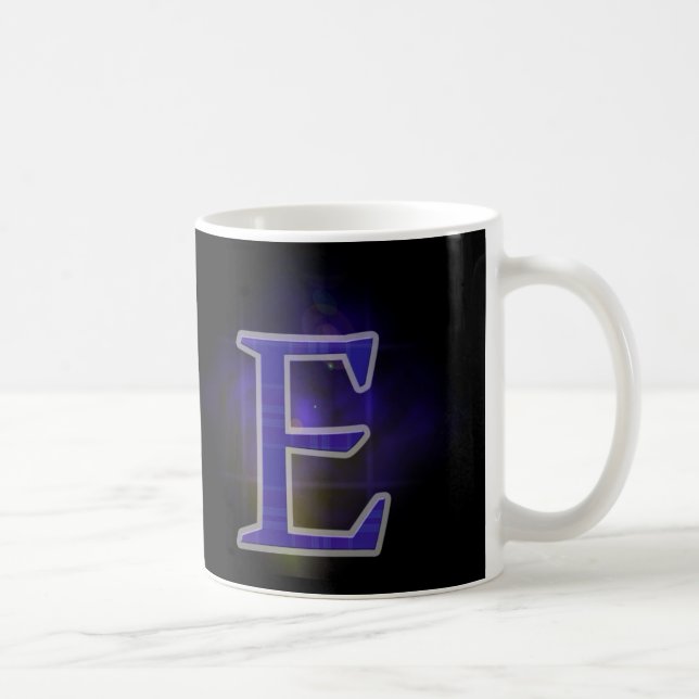 Caneca De Café Letter E (Direita)