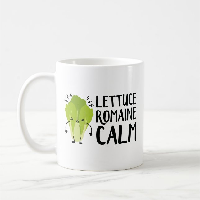 Caneca De Café Lettuce Romaine Calm (Esquerda)