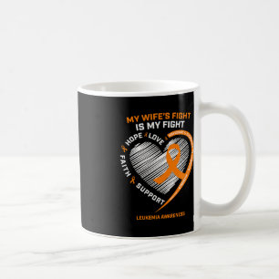 Caneca De Café Leucemia Sensibilização Esposa Marido Leucemia
