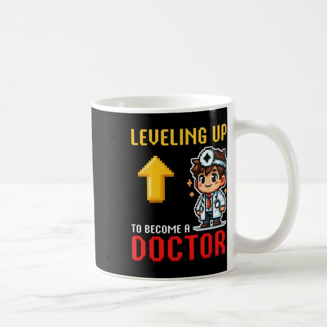 Caneca De Café Levando O Doutor Ck Para A Escola Jovens Engraçado (Direita)