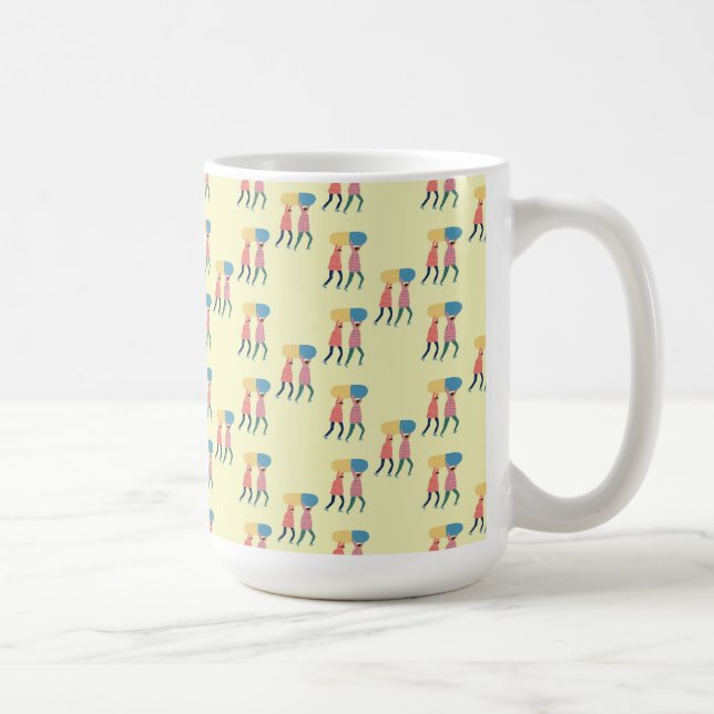 Caneca De Café Levando um teste padrão do comprimido (Direita)