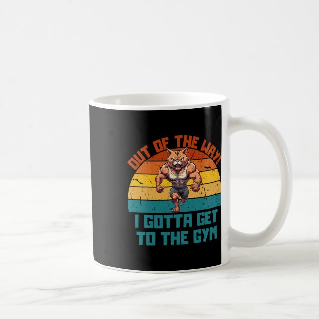 Caneca De Café Levantamento De Gato Para Homens (Direita)