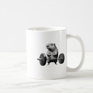 Caneca De Café Levantamento de Peso Capivara Engraçado Fitness Ro