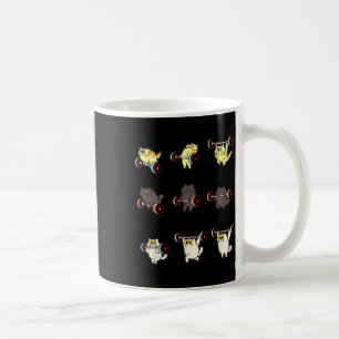 Caneca De Café Levantamento De Peso De Gato Engraçado, Teto De Pr