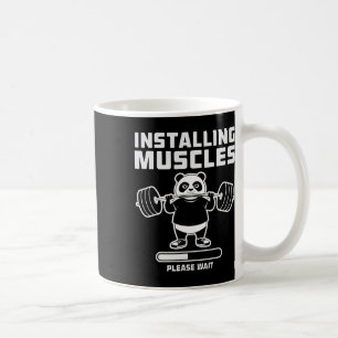 Caneca De Café Levantamento de Peso Instalando Muscle Workout Gym