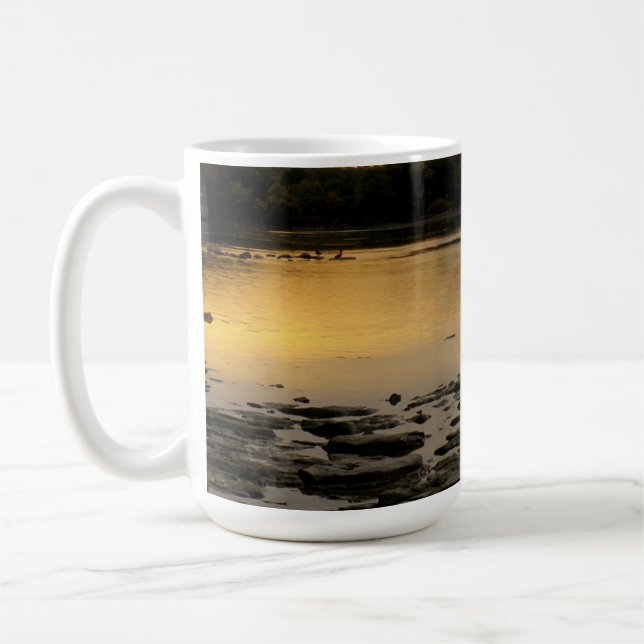 Caneca De Café Levantamento do sol sobre o rio Maumme (Esquerda)