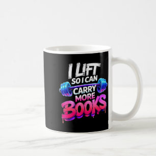 Caneca De Café Levantar eu posso carregar mais livros leitor trei