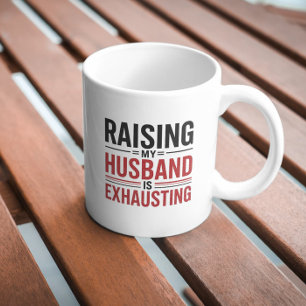 Caneca De Café Levantar O Meu Marido Está Escavando Camiseta - En