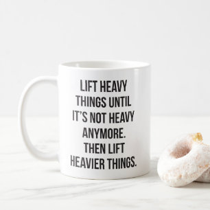 Caneca De Café Levante Coisas Pesadas - Giro Motivacional Novamen