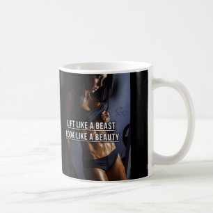 Caneca De Café Levante Como Uma Besta, Pareça Uma Bela - Espetácu