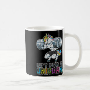 Caneca De Café Levante Como Uma Malhação Da Unicórn Gym Treinando