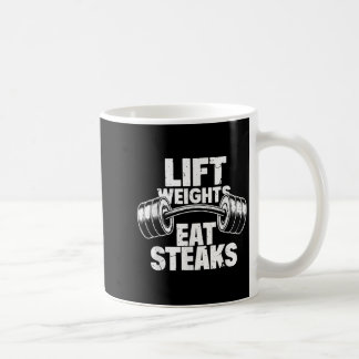 Caneca De Café Levante Pesos Coma Steaks Engraçada Malhação De Gy