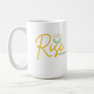 Caneca De Café Levante-se. Hustle. Repita. - Motivação da Manhã
