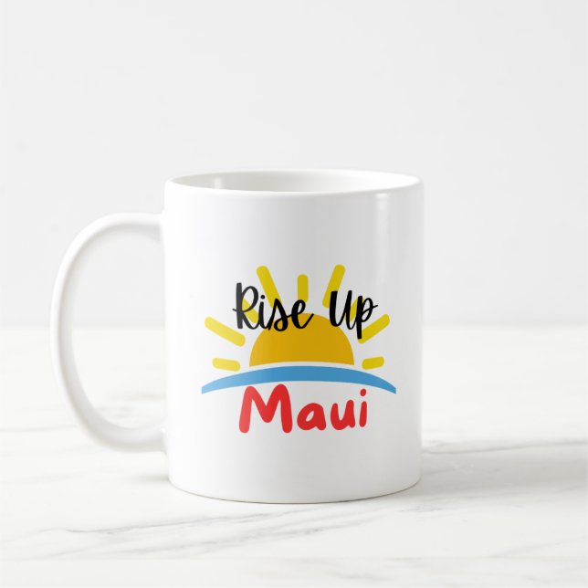 Caneca De Café Levante-Se Maui Morning (Esquerda)