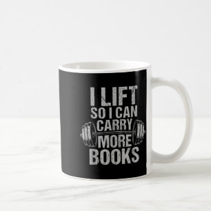 Caneca De Café Levanto para carregar mais livros leitor engraçado